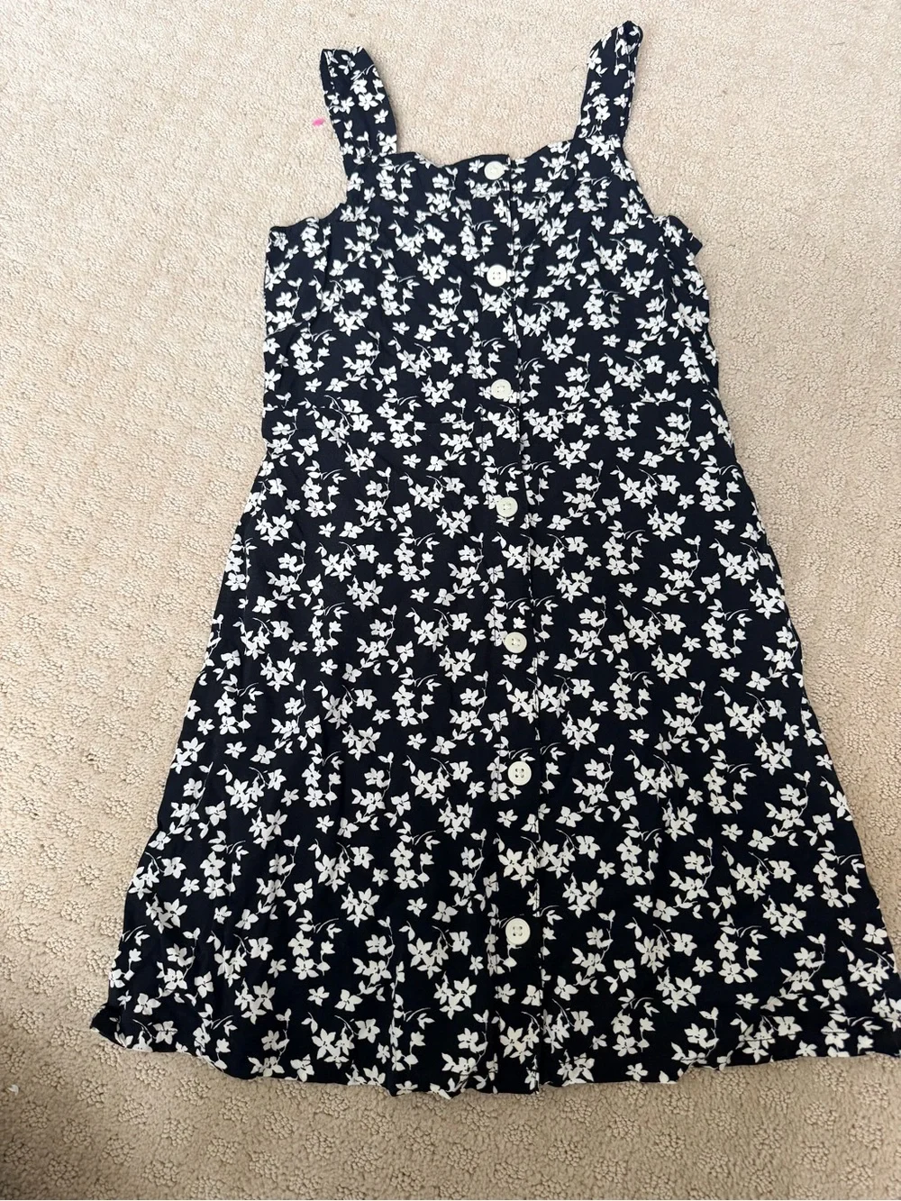 GAP Navy Floral Button-Front Sundress
